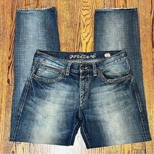 Mavi Zach Jeans Men’s Size 34 x 34 Low Rise Easy Straight Leg Denim Medium Wash